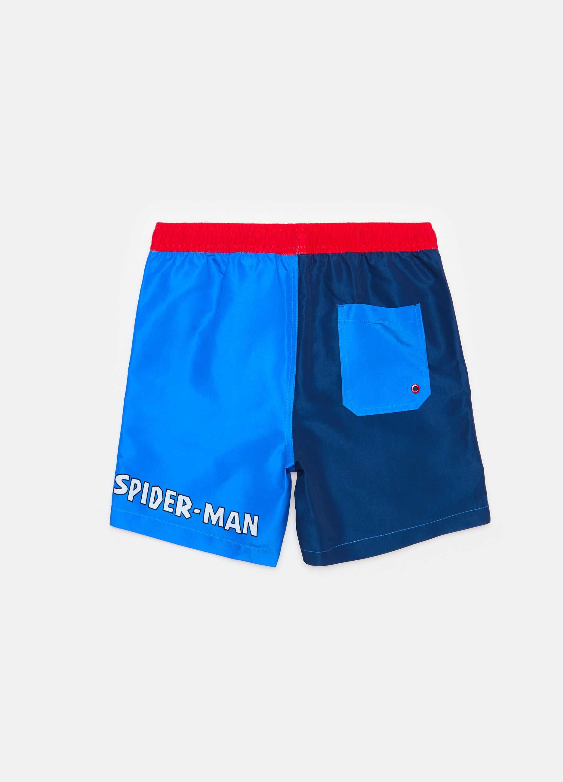 Swimming trunks with Spider-Man print