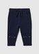 Girls' Blue Cotton Trousers Regular Fit_0