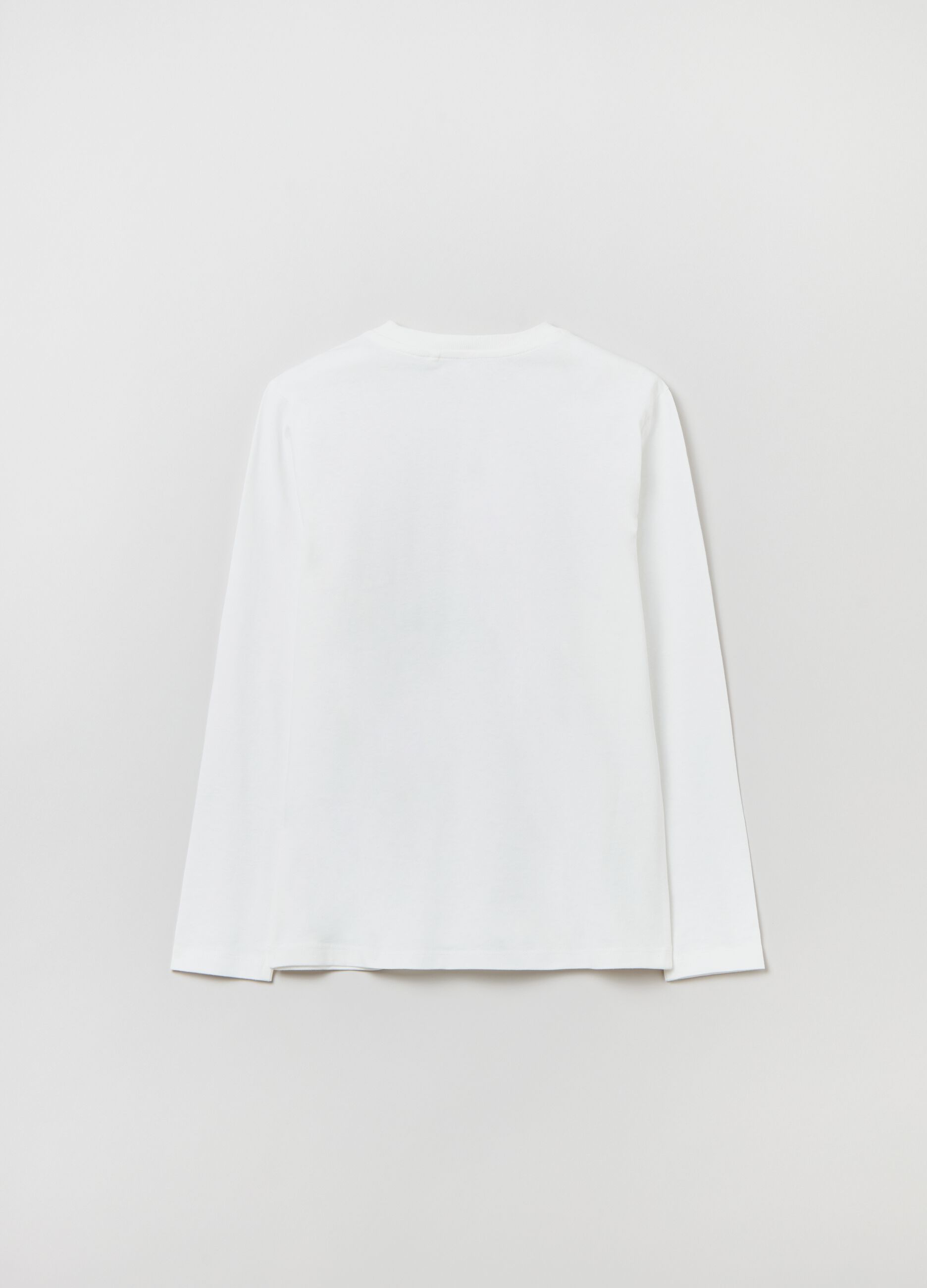 T-shirt a maniche lunghe stampa New York