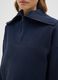 Blue sweatshirt with zipped collar_3