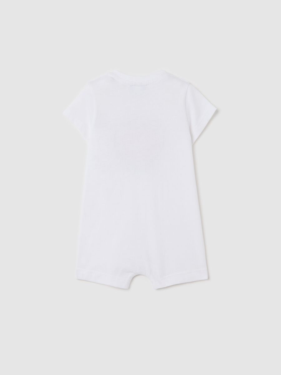 White I Love Mum & Dad romper suit in cotton_1