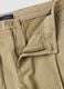 Beige chino Bermuda shorts in a linen and cotton blend_5