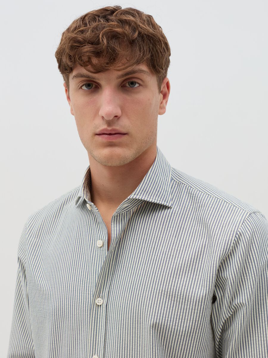 Regular-fit striped cotton shirt_2