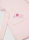 Pink organic cotton hooded bathrobe for baby girls and toddlers_2