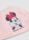 Pink stretch cotton Minnie print hat for girls_2