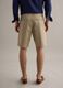 Beige stretch-cotton chino shorts, regular fit_2