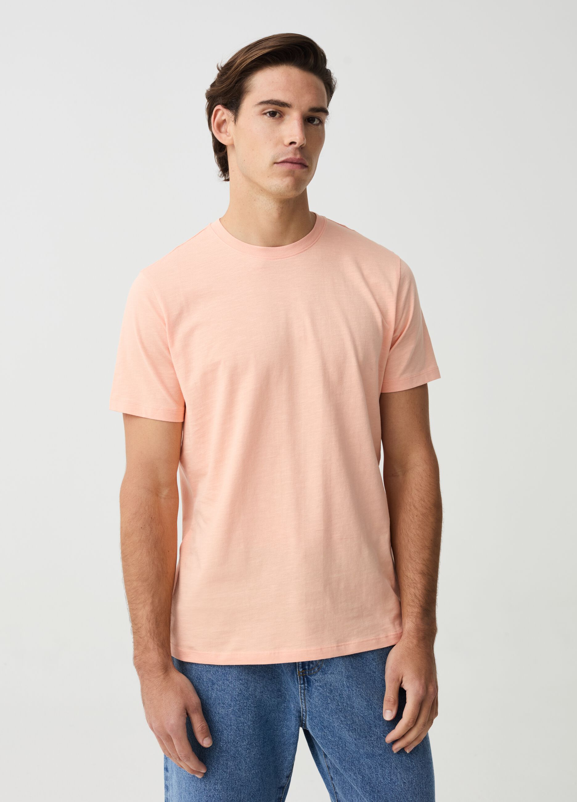 Organic cotton slub jersey T-shirt