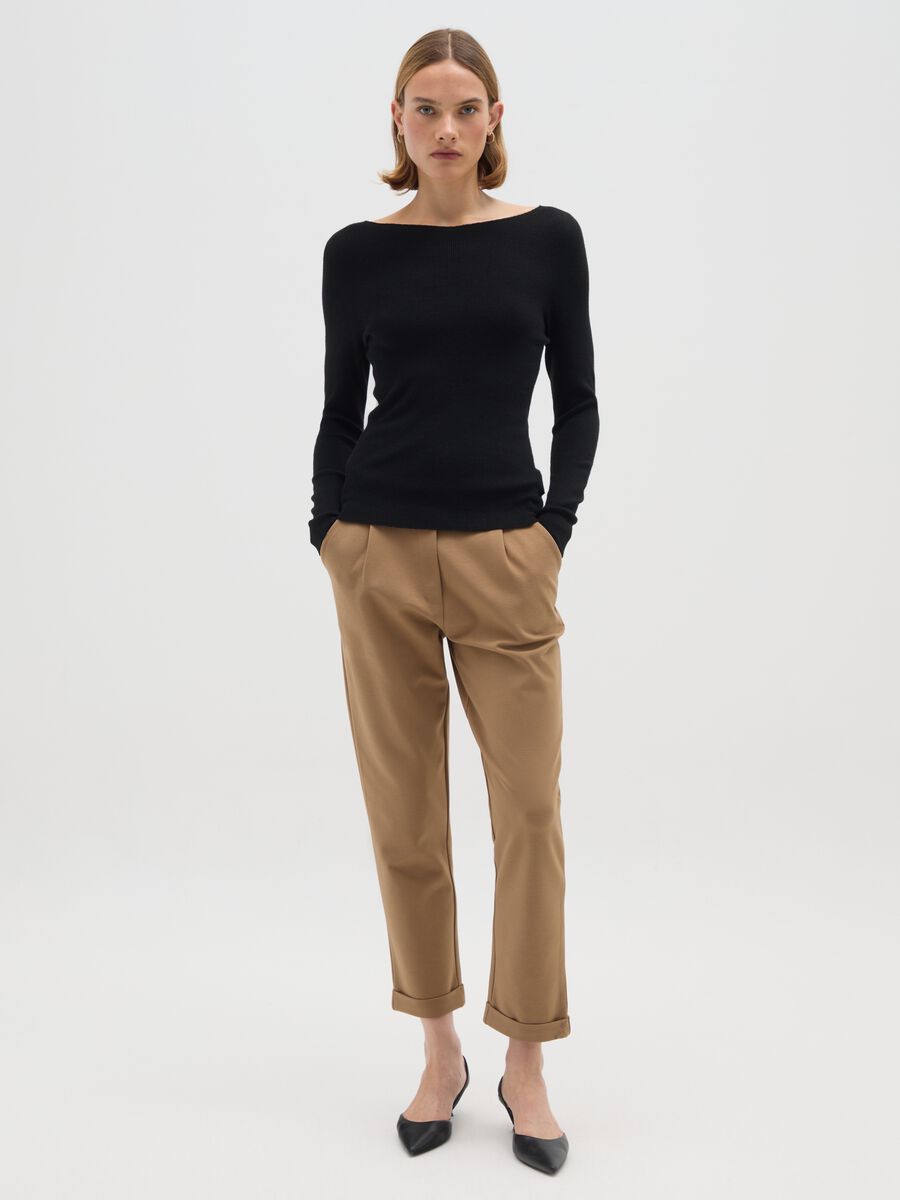 Maglione nero regular fit_1