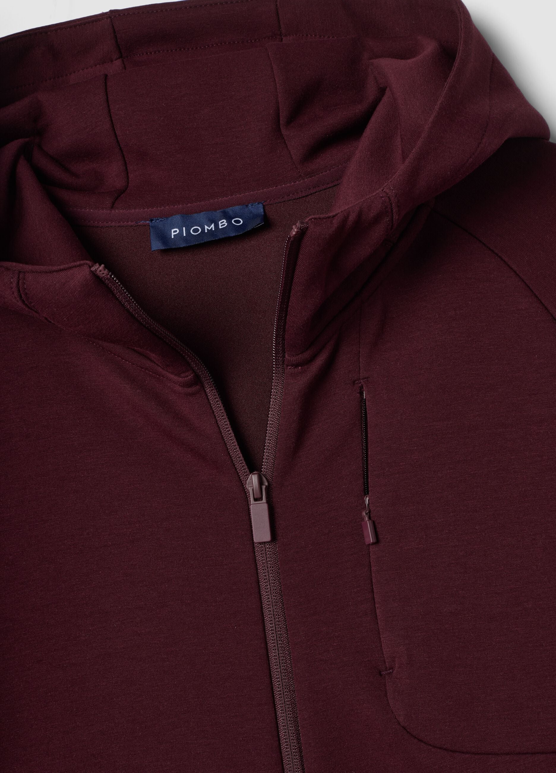Full-zip rossa traspirante in tessuto elasticizzato 2 Way Stretch