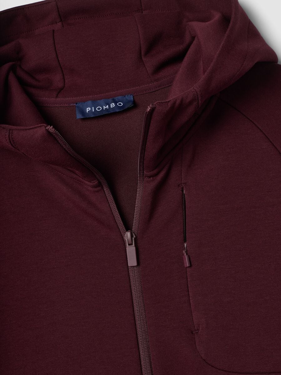 Full-zip rossa traspirante in tessuto elasticizzato 2 Way Stretch_5
