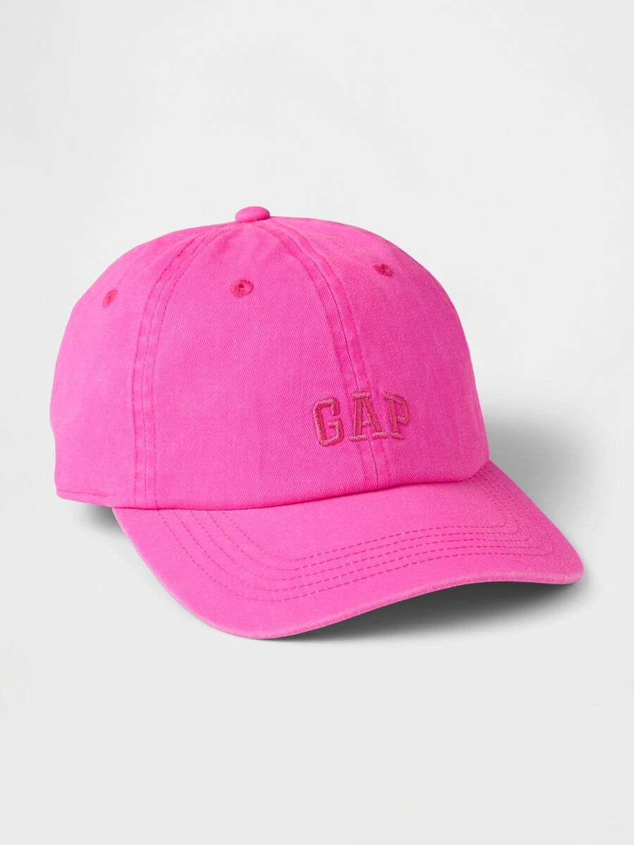 Fuchsia cotton baseball cap_0