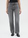 Grey Straight Denim Jeans_1