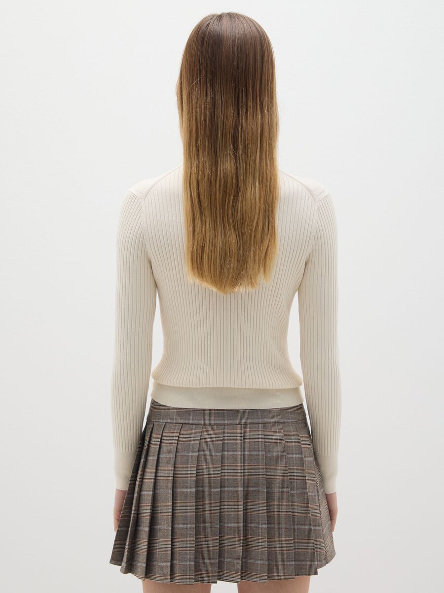 Beige turtleneck in viscose blend_2