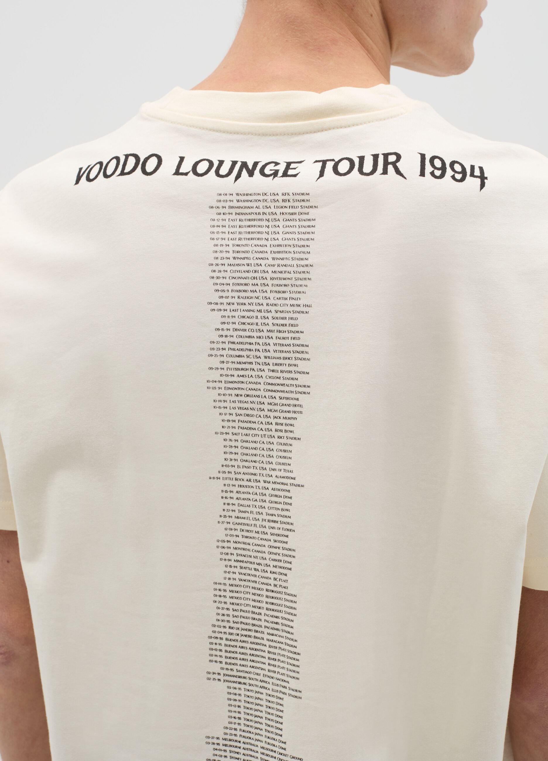 Cotton T-shirt with The Rolling Stones print