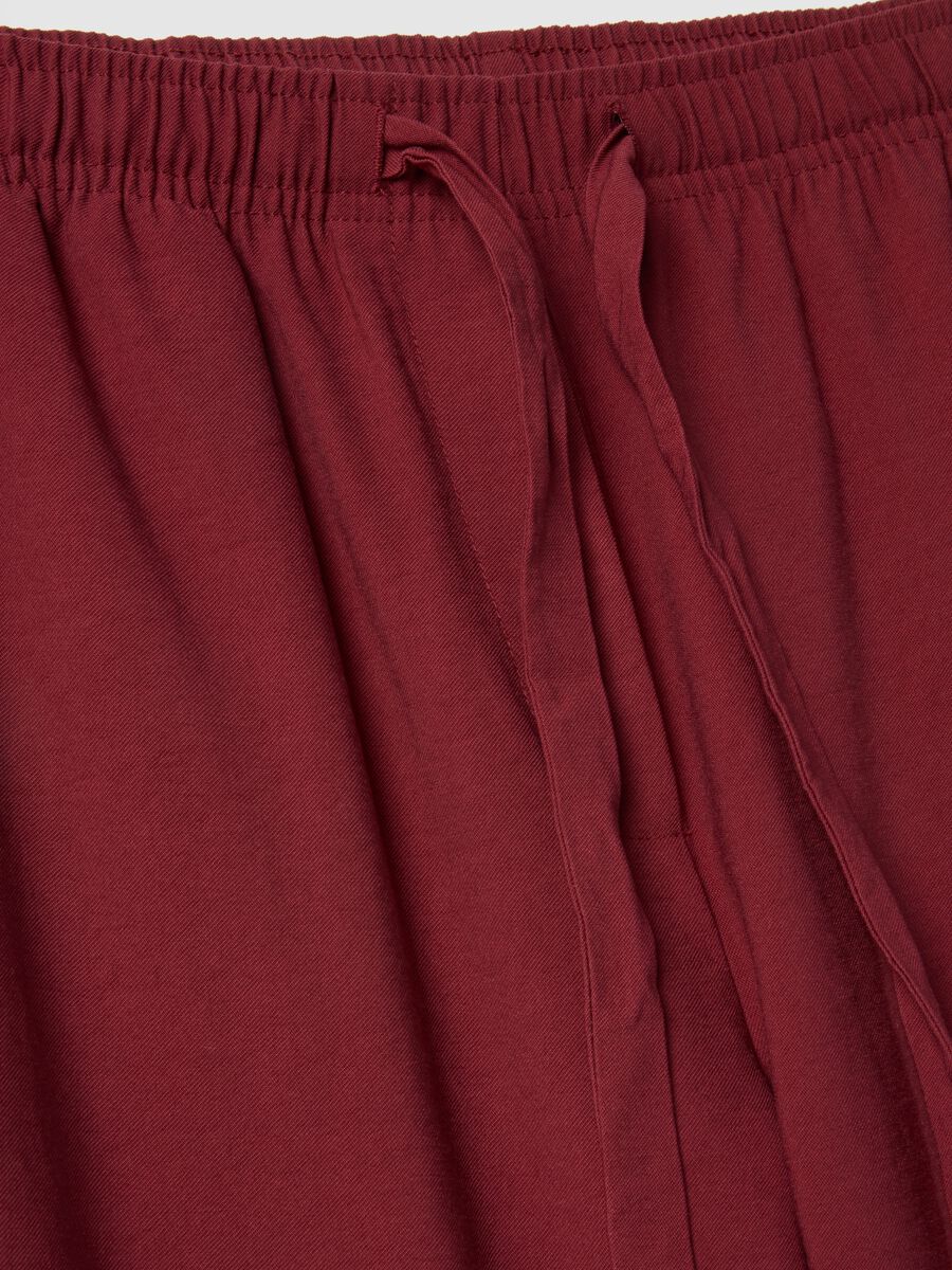 Wide Red Trousers in Viscose Blend_5