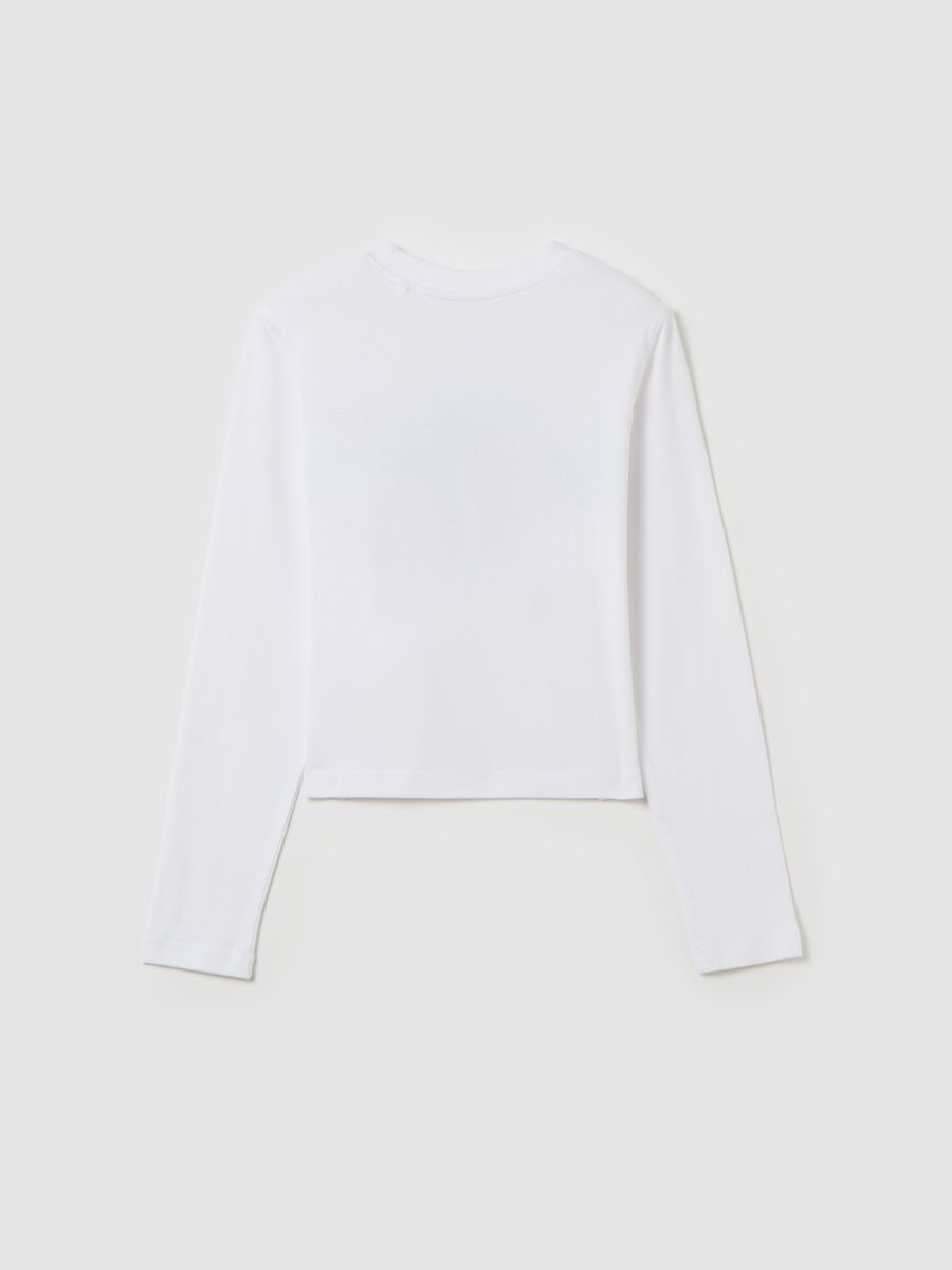 Long-sleeved T-shirt with lettering print_4
