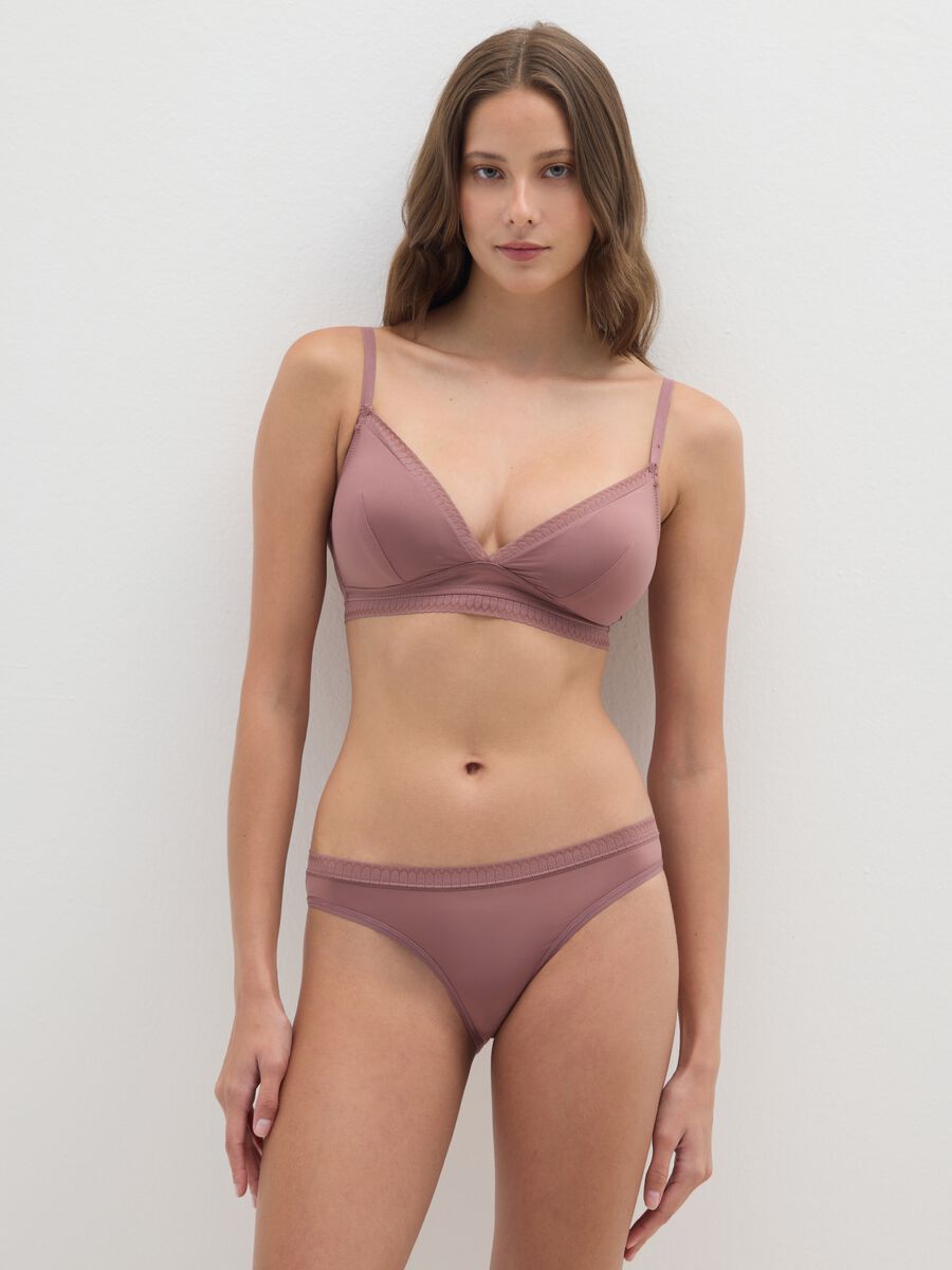 Reggiseno a triangolo rosa in tessuto elasticizzato_1