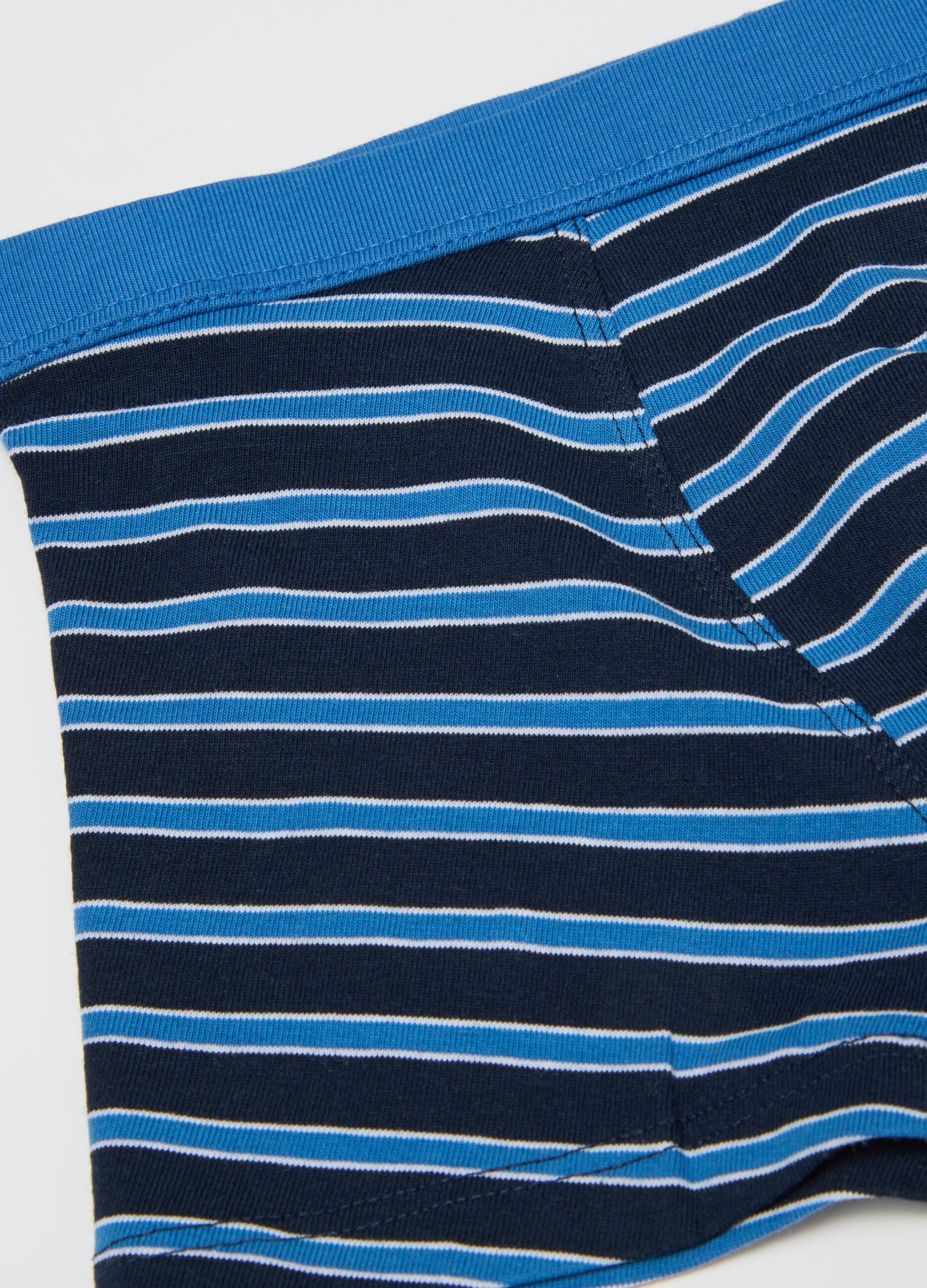 Pack of two boys' boxers in multicoloured stretch cotton