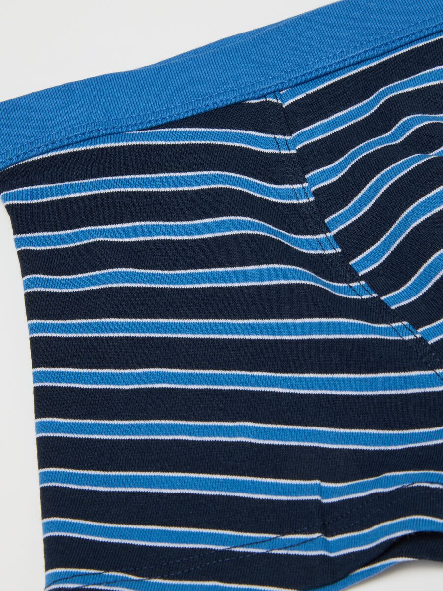 Pack of two boys' boxers in multicoloured stretch cotton_2