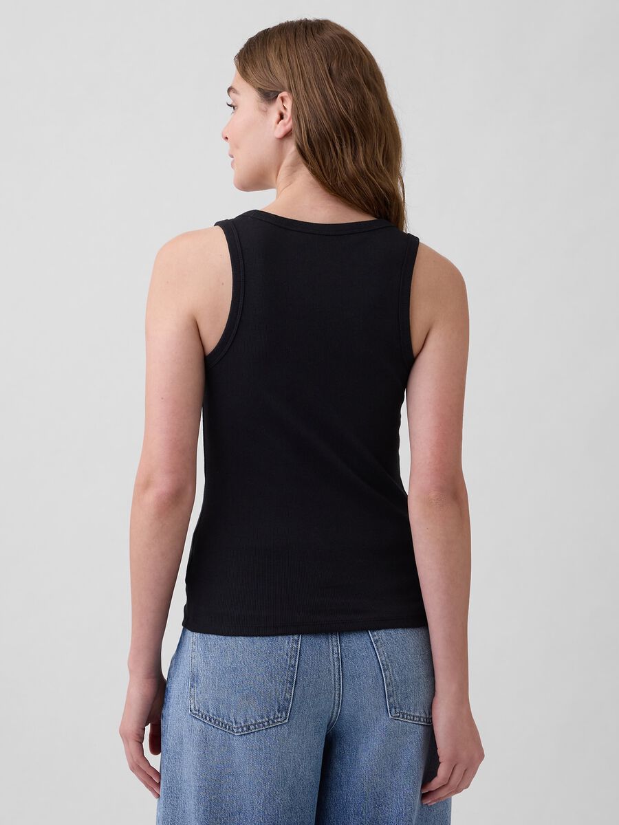 Stretch cotton tank top_1
