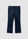 Jeans denim blu in cotone elasticizzato bootcut_6