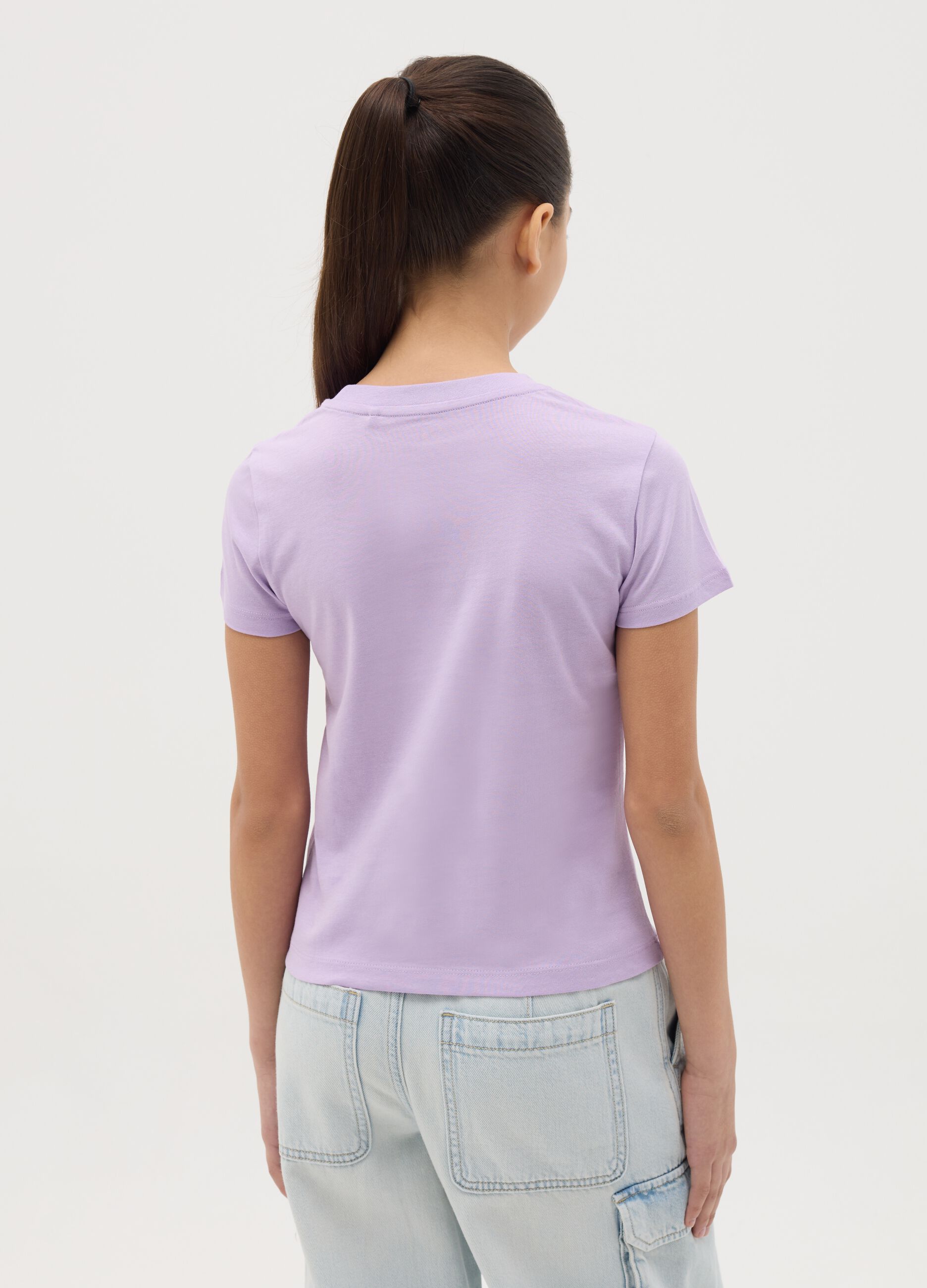 T-shirt in cotone con stampa "Street Art"