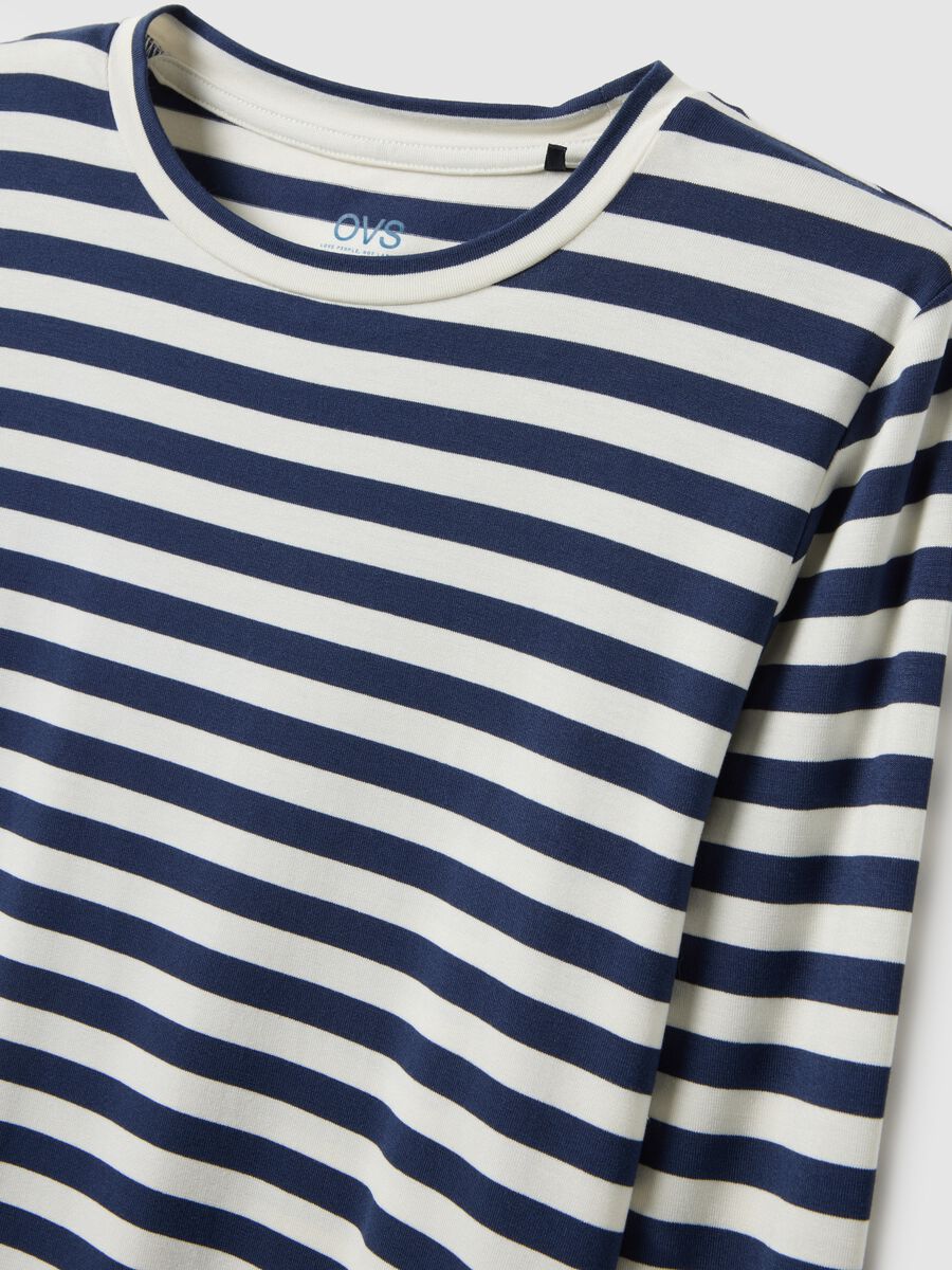 Multicolour striped long sleeve T-shirt, regular fit_5