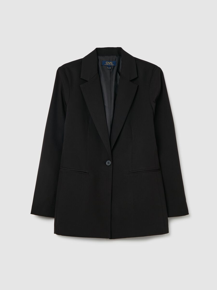 Blazer monopetto con bottone_4