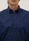 Camicia blu regular fit con collo button-down easy iron_1