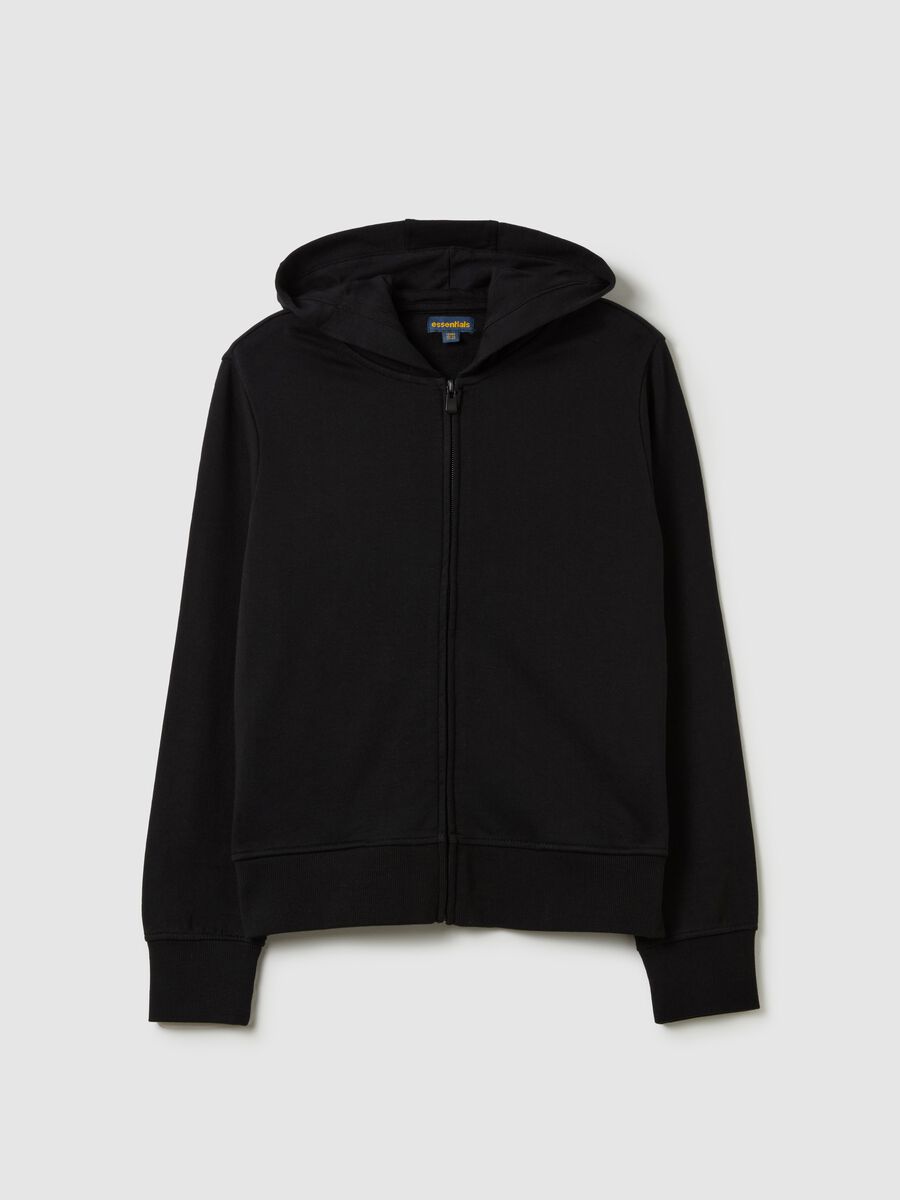French terry full-zip sweatshirt with hood_3