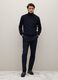 Blue turtleneck sweater in pure lambswool regular fit_0