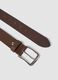 Men&rsquo;s brown genuine leather belt with metal buckle_1