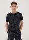 Black short-sleeve pure cotton T-shirt_0