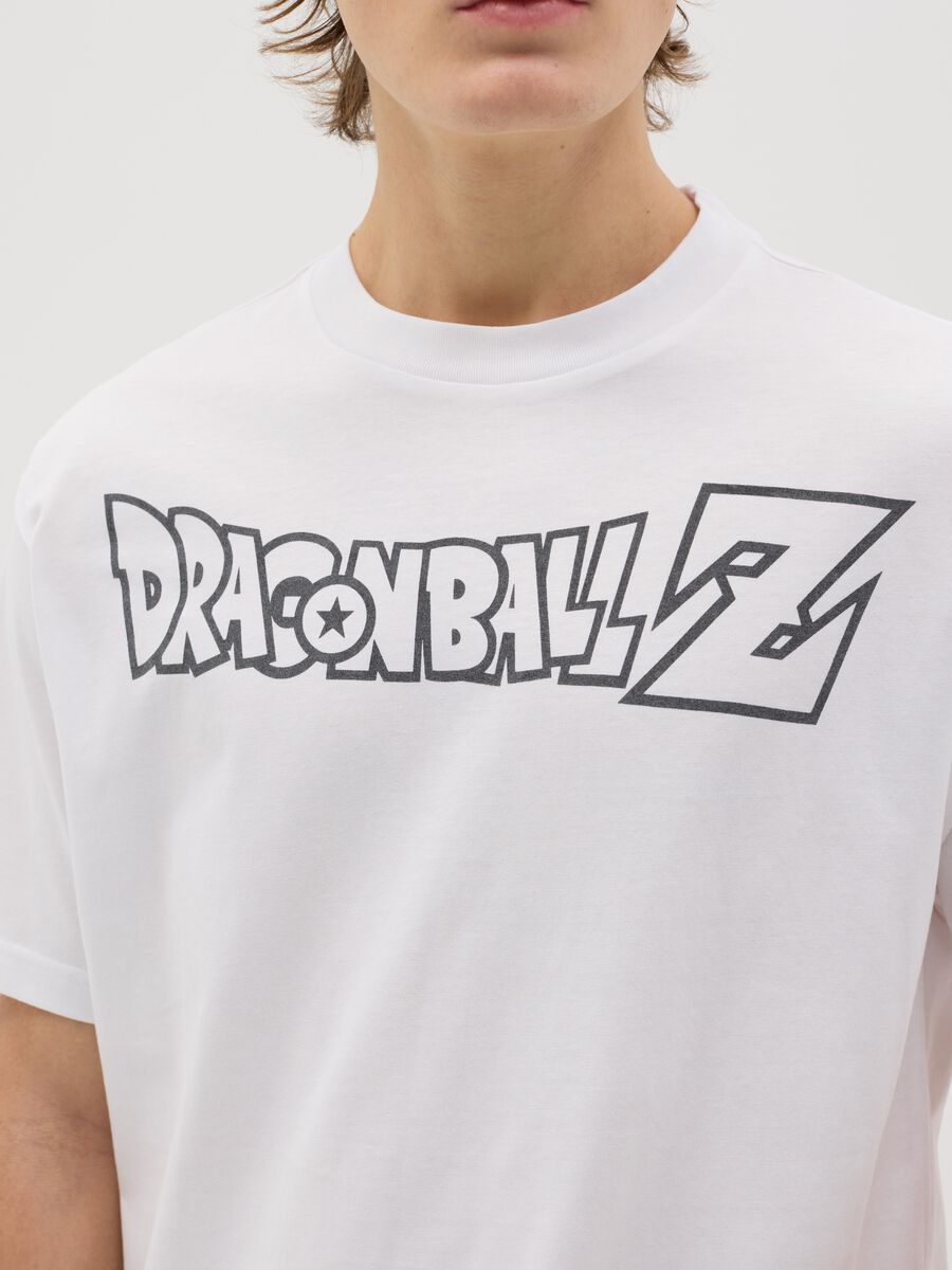 White T-shirt with Goku Super Sayan print_3