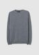 Grey lambswool crew-neck jumper, regular fit_0