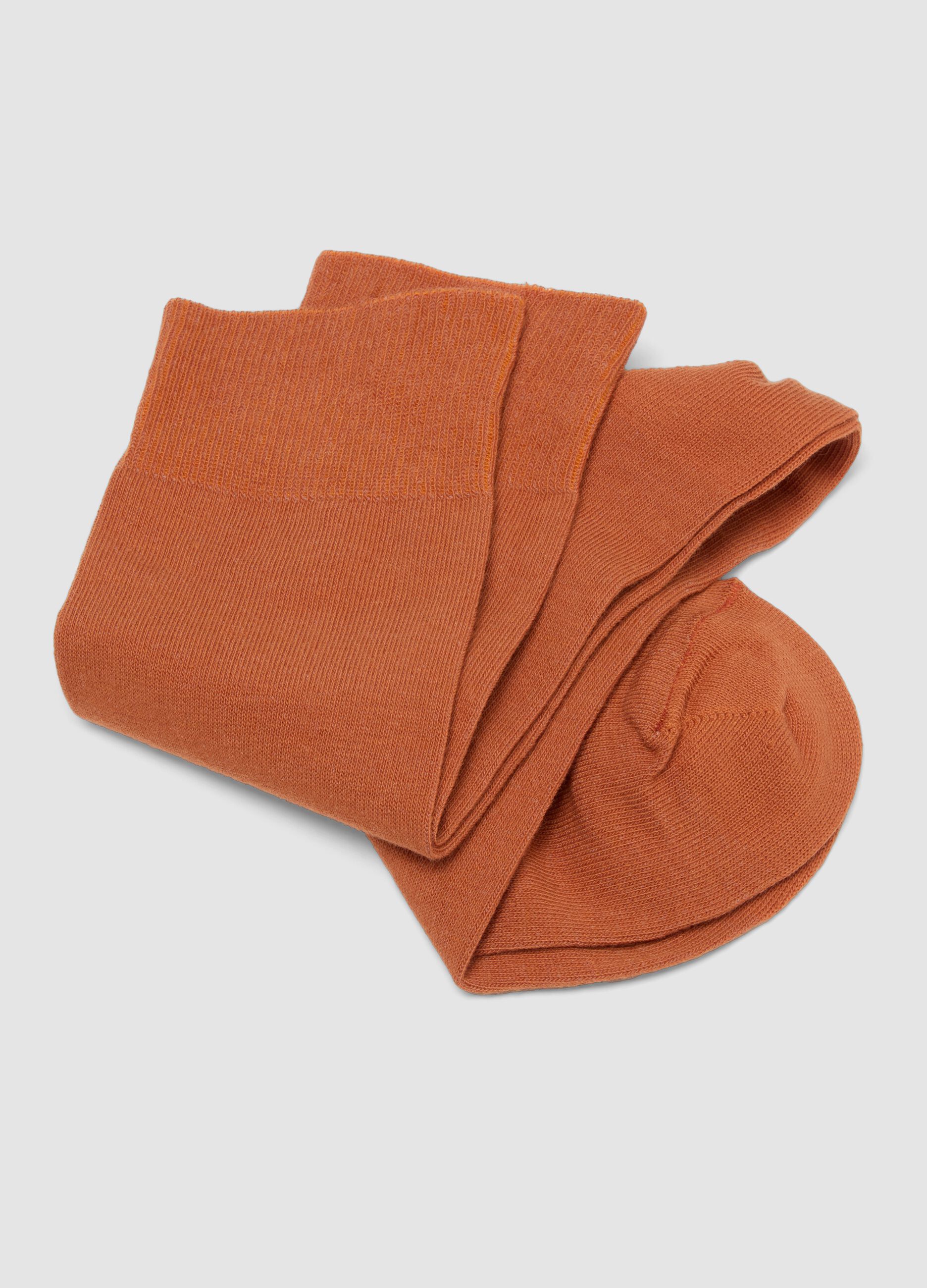Bipack di calze midi multicolor in cotone elasticizzato