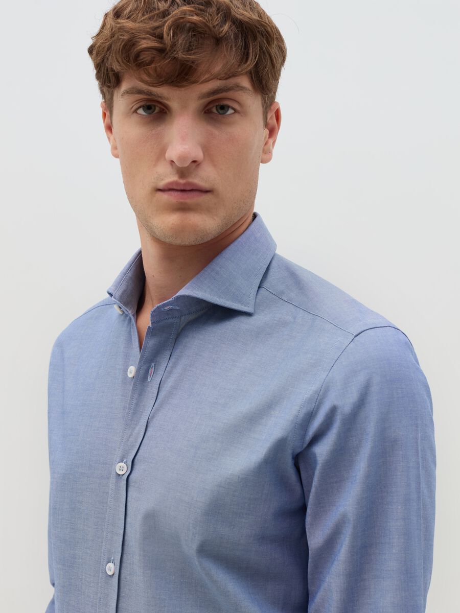 Slim-fit pique shirt_1