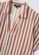 Multicolour striped pure viscose short-sleeve oversized shirt_5