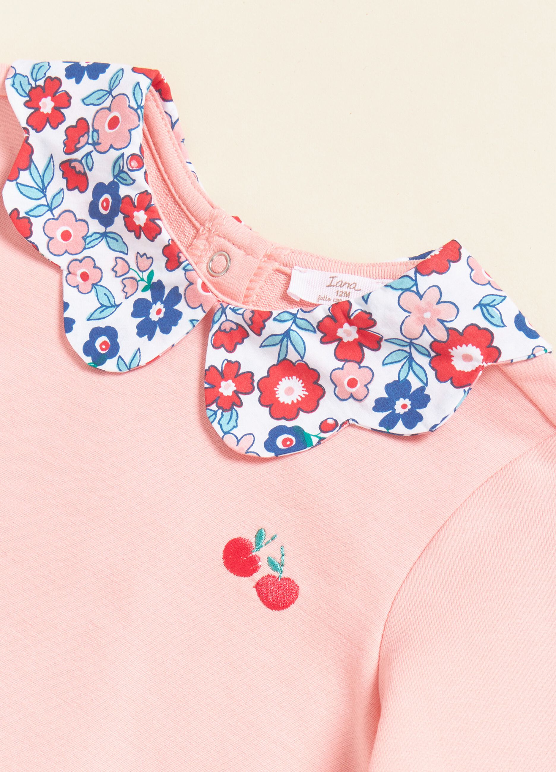 Felpa in cotone stretch con colletto IANA_1