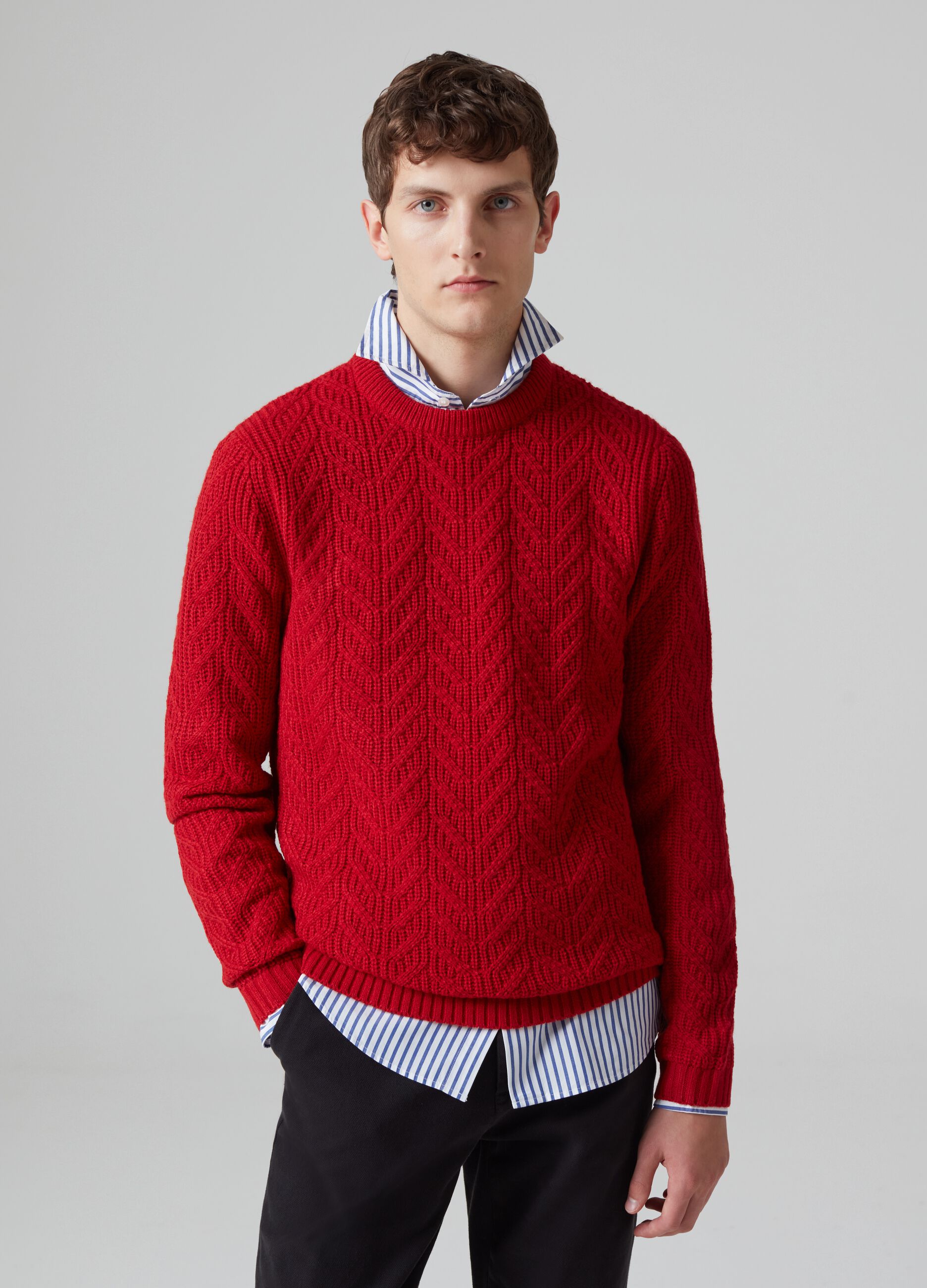 Maglione rosso uomo new arrivals