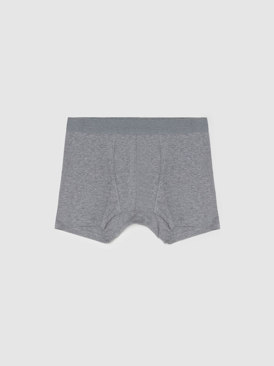 Midi boxer shorts in stretch cotton_4