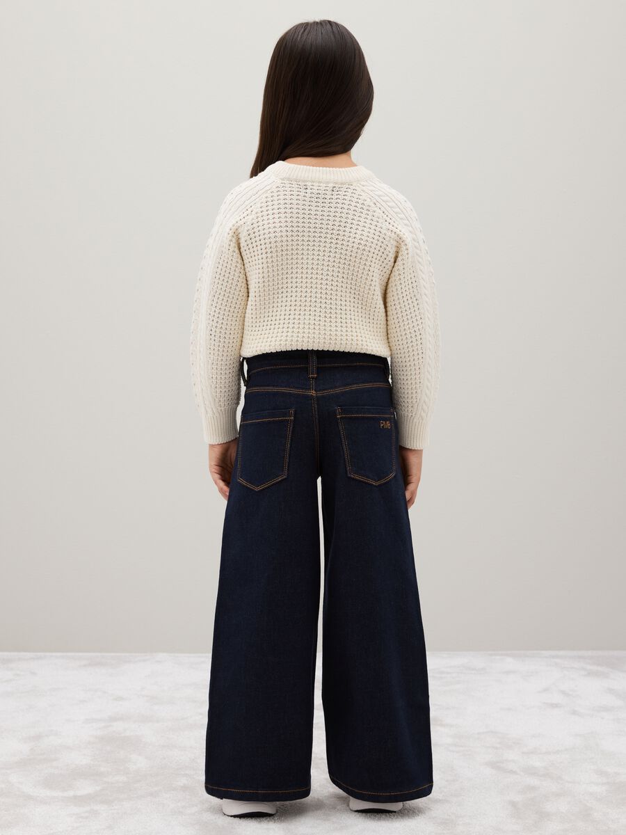 Blue Denim Regular Fit Kids' Jeans_1