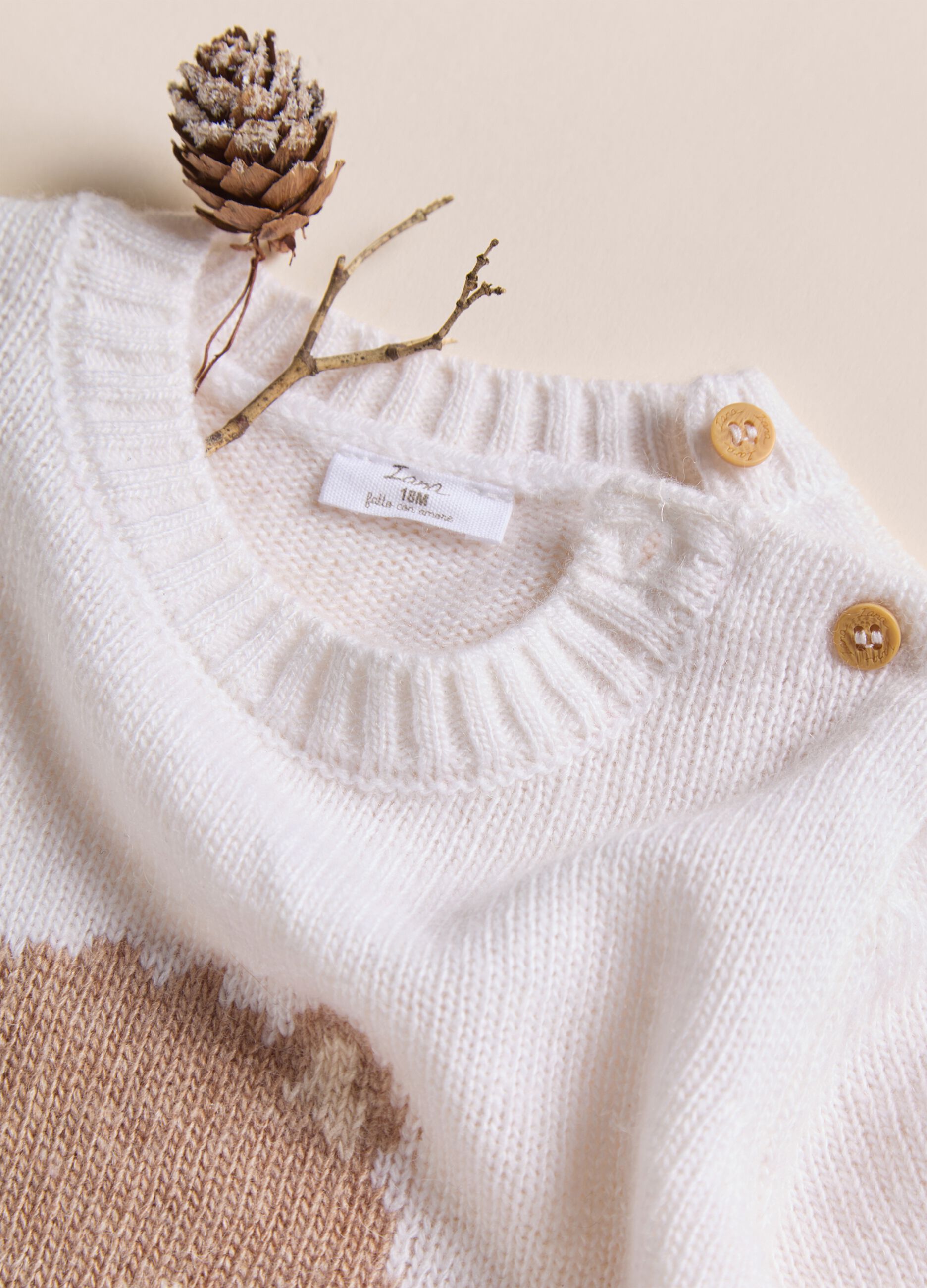 Maglioncino in misto lana merino e cashmere IANA_1