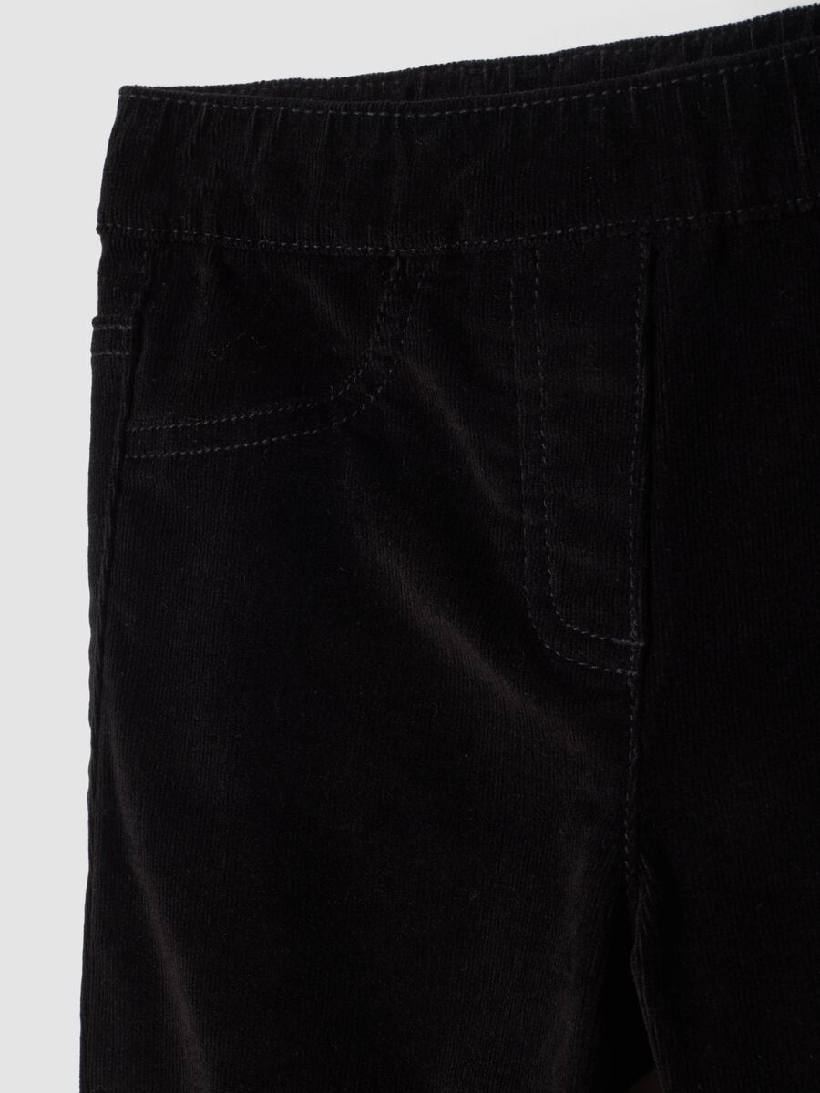 Treggings neri flare in cotone elasticizzato_2
