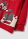 Red cotton-blend crew-neck sweatshirt with Mickey & Friends print_3
