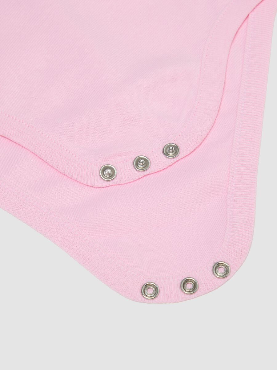 Tripack body in puro cotone multicolor da neonata con volant_2