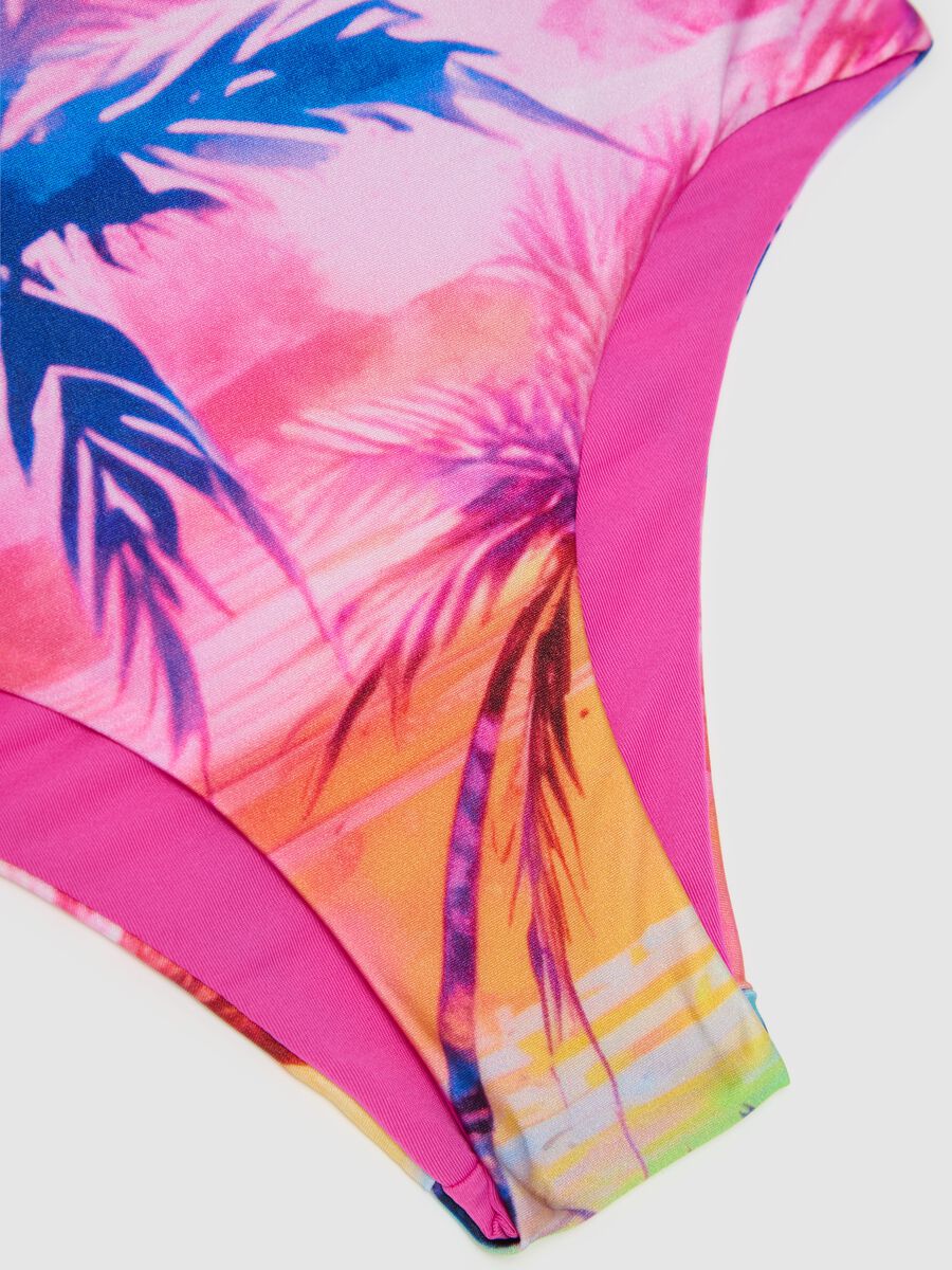 Girls' Multicolour Stretch Blend Swimsuit_3