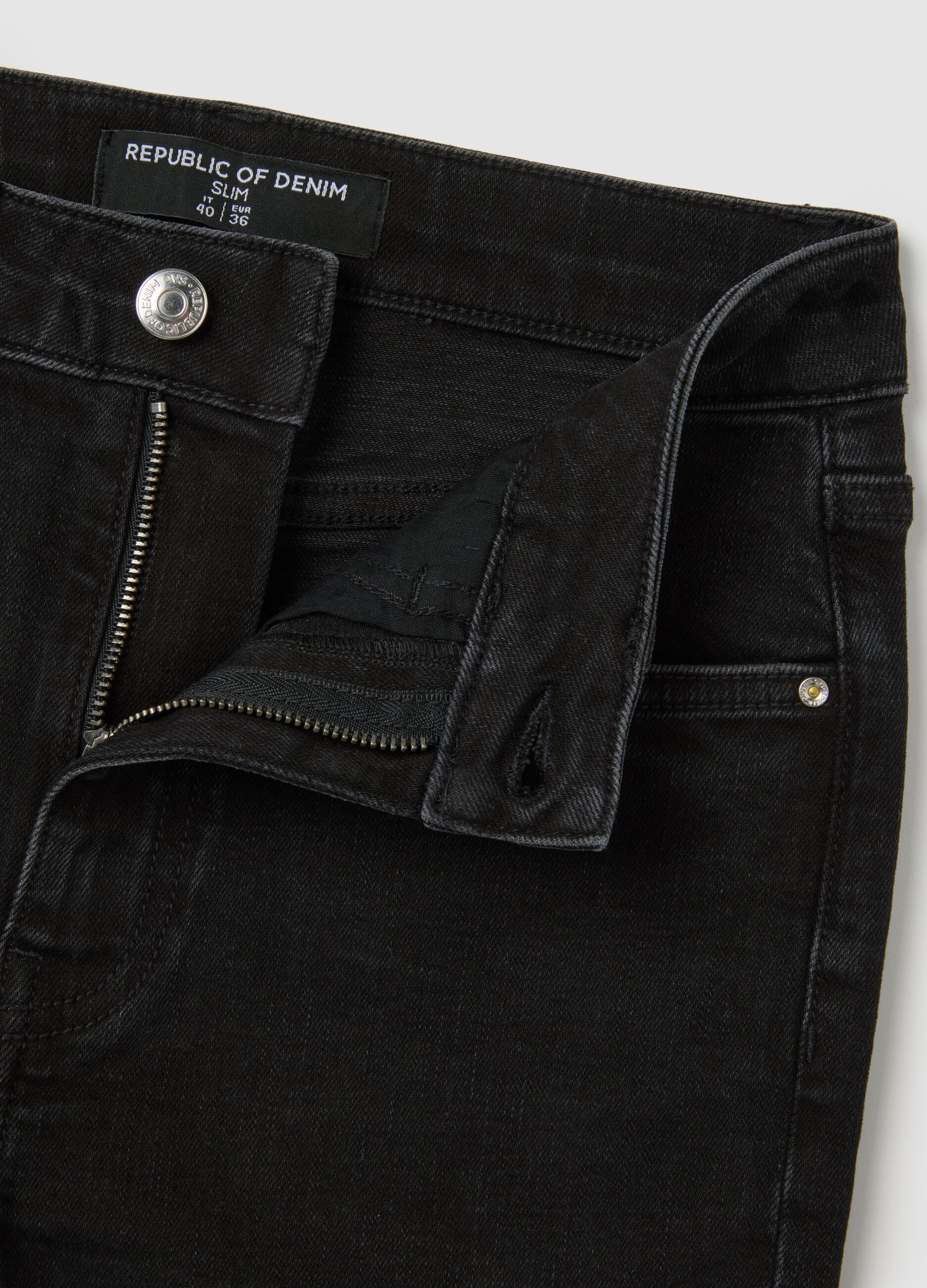 Slim Black Stretch Jeans