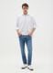 Jeans da uomo in denim blu super skinny_0