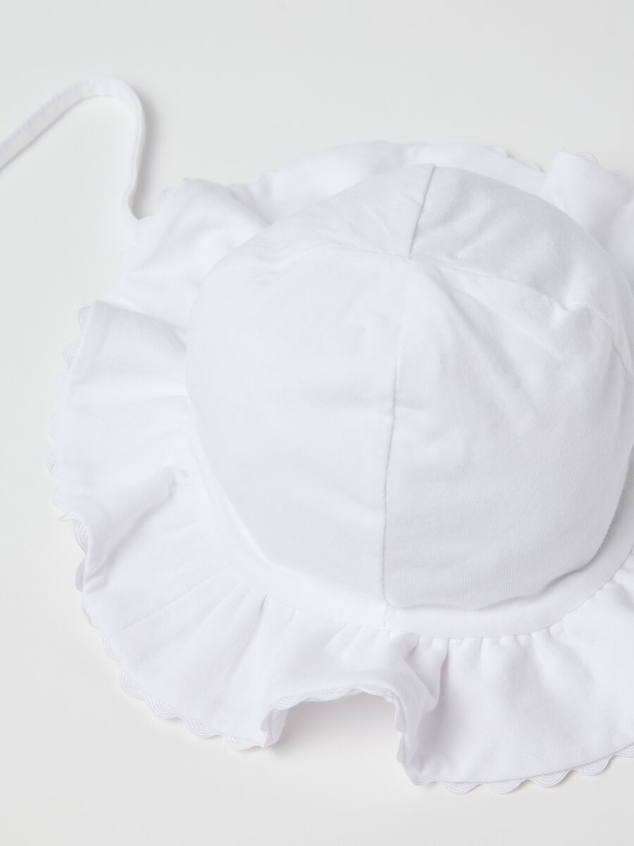 White hat in 100% organic cotton_1